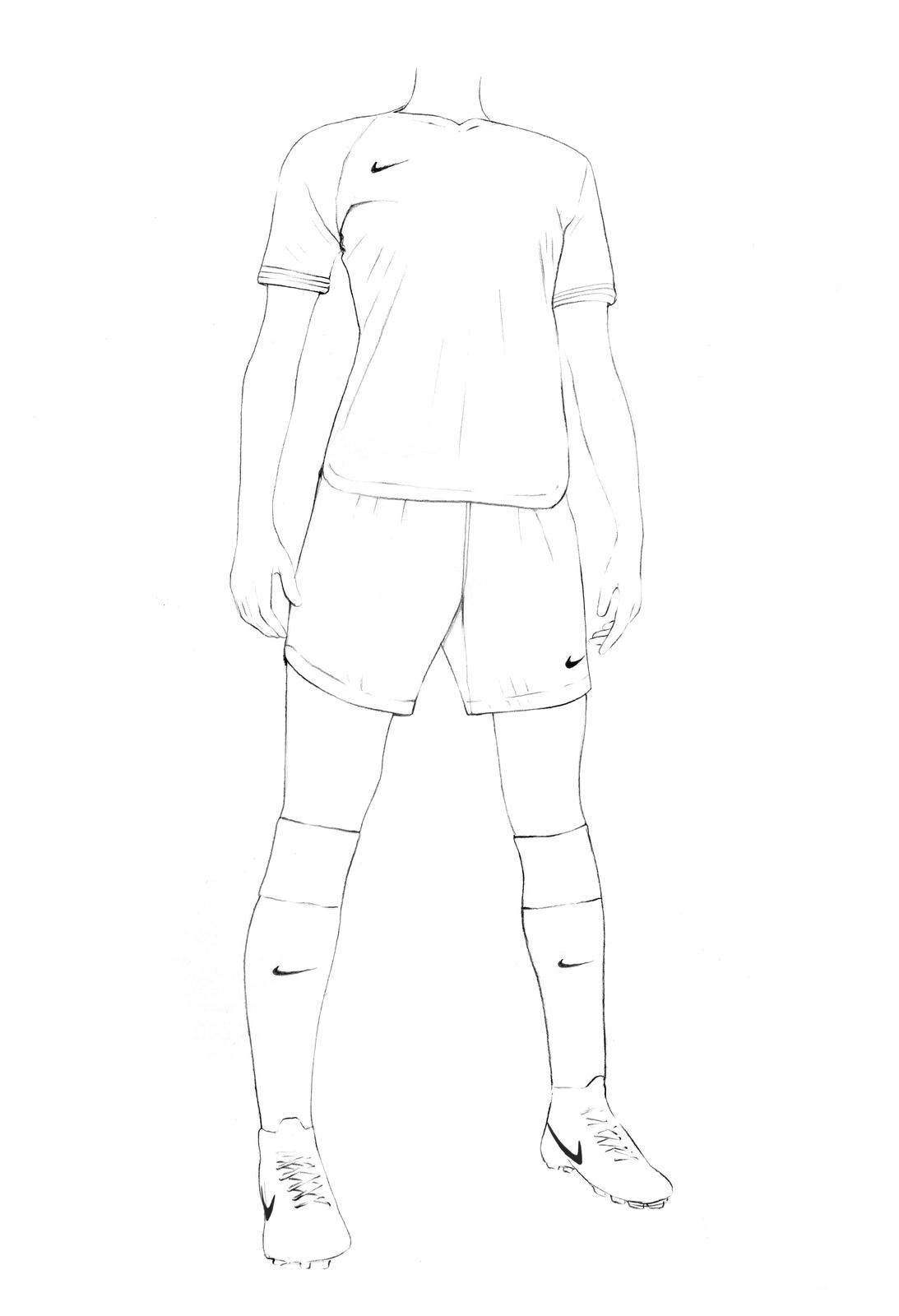 The 2019 Nike women's football kit is the result of three years of physiological testing and perception research. Illustration by Caroline Andrieu. Nike