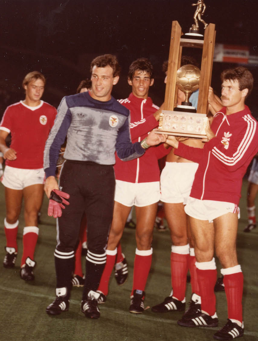 Benfica no Torneio com Blizerds em Toronto na década de 80 Créditos: DR