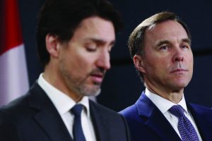 Justin Trudeau e o ministro das Finanças Bill-temacapa-mileniostadium