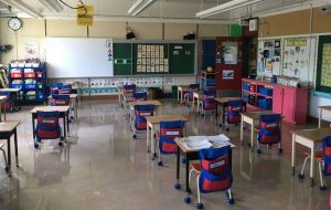 Classrooms set-u with new physical distancing measures-Milenio Stadium-Canada