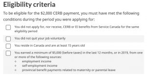 CERB requirements-Milenio Stadium-Canada