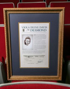 Viola Desmond cheque-Milenio Stadium-Canada