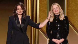Golden Globes hosts Tina Fey, left, and Amy Poehler-Milenio Stadium-Canada