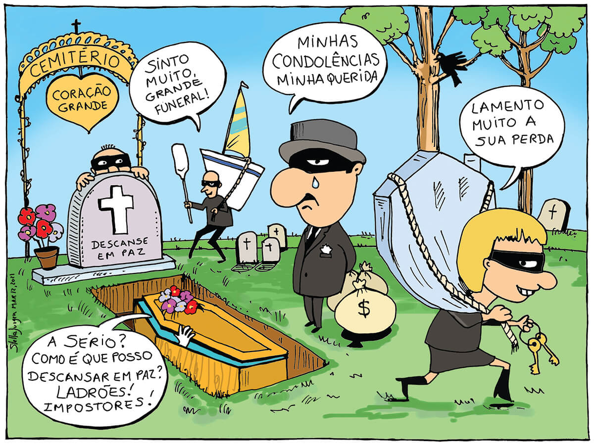 milenio stadium - editorial - portugues cartoon