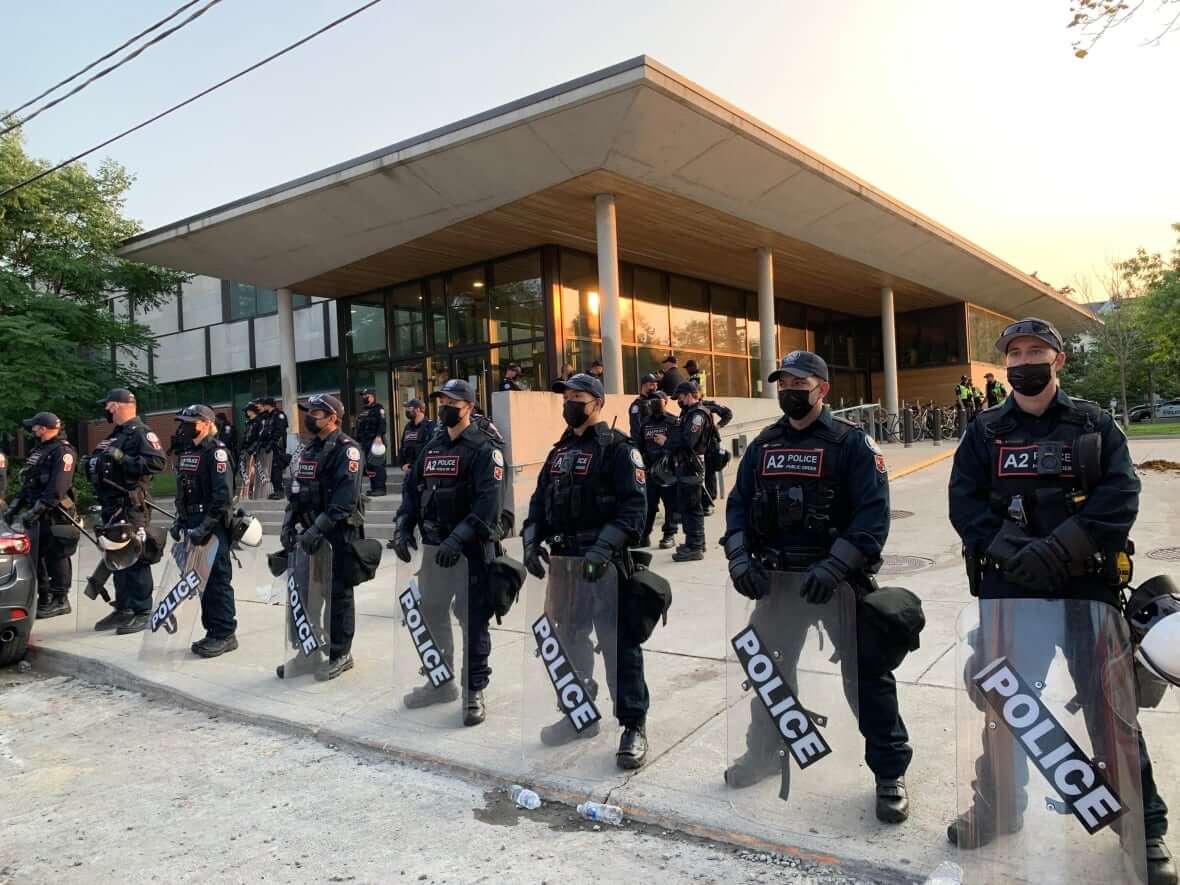 Police at 14 Division-Milenio Stadium-Ontario