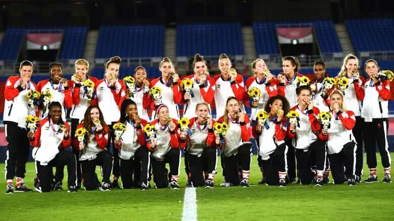Canadian women's soccer team delivers thrilling Olympic gold-medal victory over Sweden-Milenio Stadium-Canada