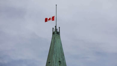 Flags will remain at half-mast until agreement is reached with Indigenous leaders-Trudeau-Milenio Stadium-Canada