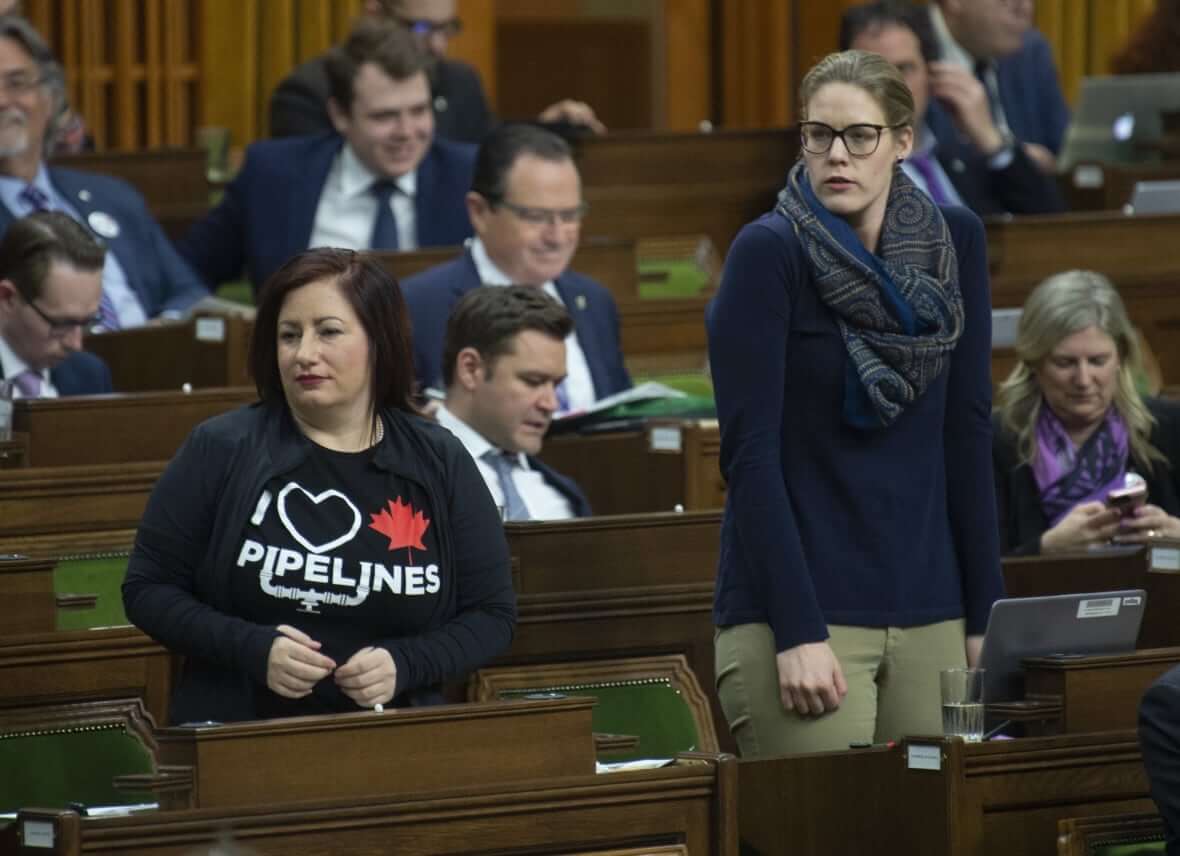Conservative MP's Shannon Stubbs and Rachel Harder-Milenio Stadium-Canada