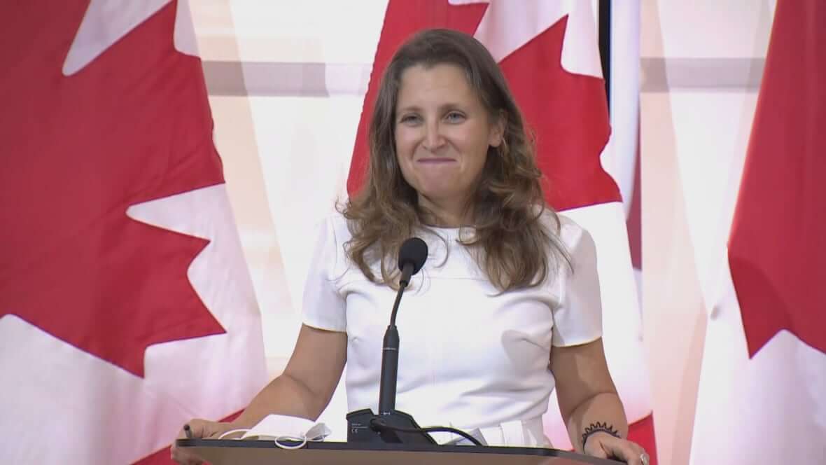 Deputy Prime Minister and Finance Minister Chrystia Freeland keeps her job-Milenio Stadium-Canada