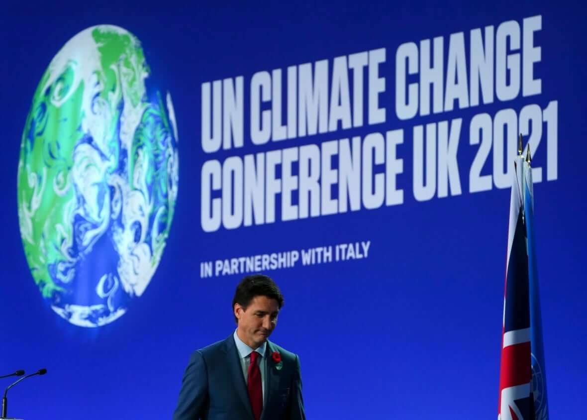 Trudeau COP26 in Glasgow-Milenio Stadium-Canada