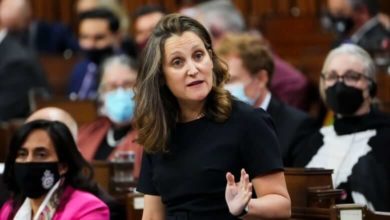 Freeland to deliver fiscal update Dec. 14 amid B.C. flooding, U.S. trade woes, record inflation-Milenio Stadium-Canada
