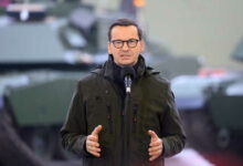 Polish Prime Minister Morawiecki meets with soldiers in Biedrusko