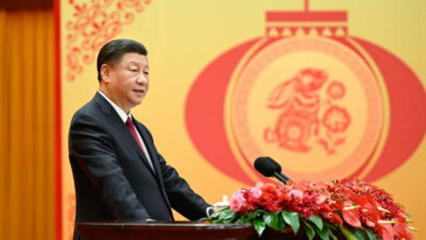 Chinese President Xi Jinping adresses CPC Spring festival reception