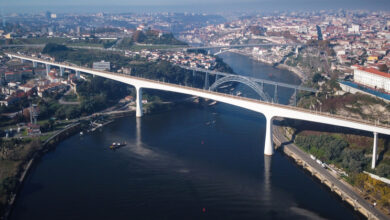 milenio stadium - Pontes sobre o Rio Douro na cidade do Porto