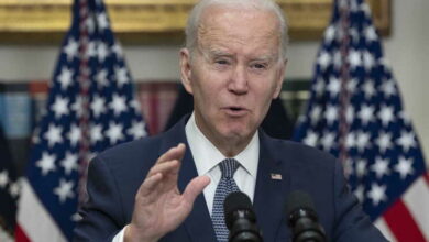 President Joe Biden makes remarks on the United States banking system