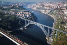 Pontes sobre o Rio Douro na cidade do Porto